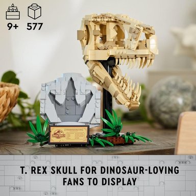 LEGO JURASSIC WORLD FÓSILES DE DINOSAURIOS, CRÁNEO DE T. REX, SET EDUCATIVO - 2