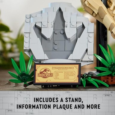 LEGO JURASSIC WORLD FÓSILES DE DINOSAURIOS, CRÁNEO DE T. REX, SET EDUCATIVO - 4