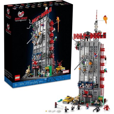 LEGO MARVEL SPIDER-MAN DAILY BUGLE SET DECORATIVO CON 25 MINIFIGURAS
