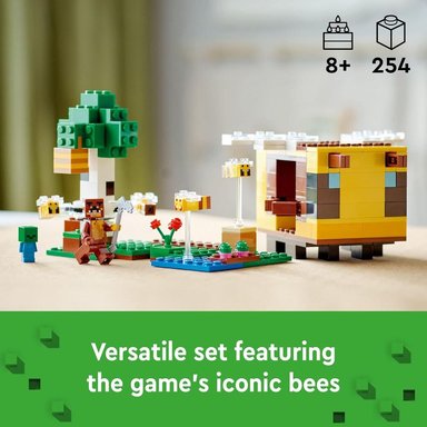 LEGO MINECRAFT CABAÑA DE LAS ABEJAS SET DE CONSTRUCCIÓN CON GRANJA Y FIGURAS - 2