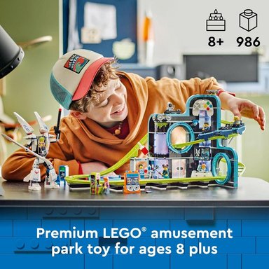 MONTAÑA RUSA LEGO CITY CON ROBOT ARTICULADO, JUGUETE DE INGENIERÍA - 2