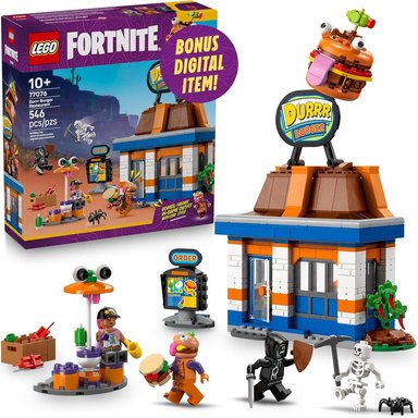 LEGO FORTNITE RESTAURANTE DURRR BURGER, JUGUETE DE CONSTRUCCIÓN CON MINIFIGURAS - 1