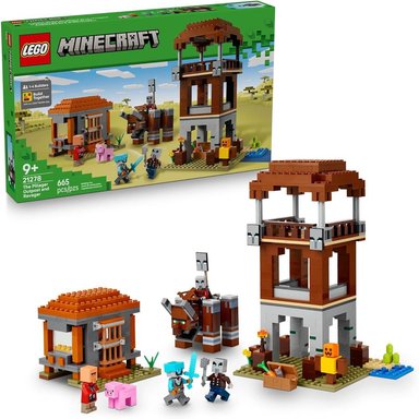 LEGO MINECRAFT PUESTO DE AVANZADA DE SAQUEADORES CON 3 MINIFIGURAS