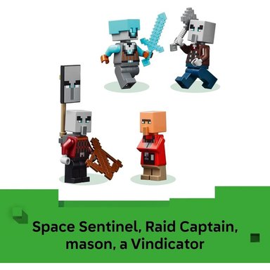 LEGO MINECRAFT PUESTO DE AVANZADA DE SAQUEADORES CON 3 MINIFIGURAS - 5