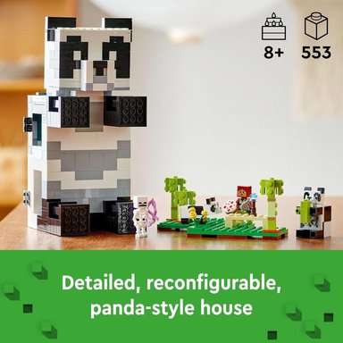 LEGO MINECRAFT REFUGIO DE PANDAS CASA DE JUGUETE CON FIGURAS DE PANDAS - 2