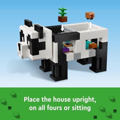 LEGO MINECRAFT REFUGIO DE PANDAS CASA DE JUGUETE CON FIGURAS DE PANDAS - 4