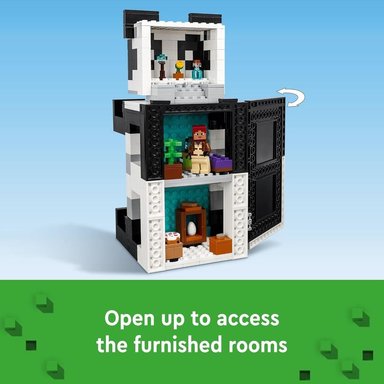 LEGO MINECRAFT REFUGIO DE PANDAS CASA DE JUGUETE CON FIGURAS DE PANDAS - 5