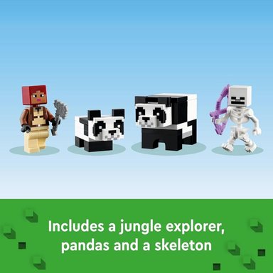 LEGO MINECRAFT REFUGIO DE PANDAS CASA DE JUGUETE CON FIGURAS DE PANDAS - 6