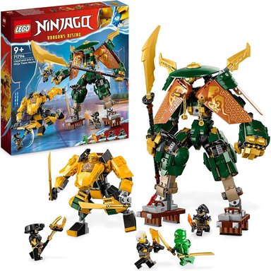 LEGO NINJAGO MECHS DE LLOYD Y ARIN CON 2 MECHS Y 5 FIGURAS