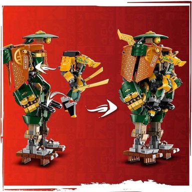 LEGO NINJAGO MECHS DE LLOYD Y ARIN CON 2 MECHS Y 5 FIGURAS - 3