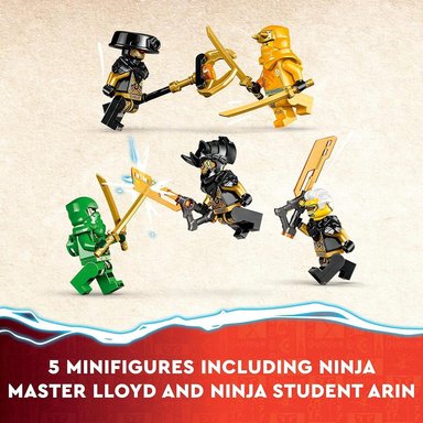 LEGO NINJAGO MECHS DE LLOYD Y ARIN CON 2 MECHS Y 5 FIGURAS - 5