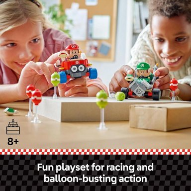 LEGO SUPER MARIO MARIO KART BABY MARIO VS BABY LUIGI, SET COLECCIONABLE - 2