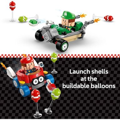 LEGO SUPER MARIO MARIO KART BABY MARIO VS BABY LUIGI, SET COLECCIONABLE - 5