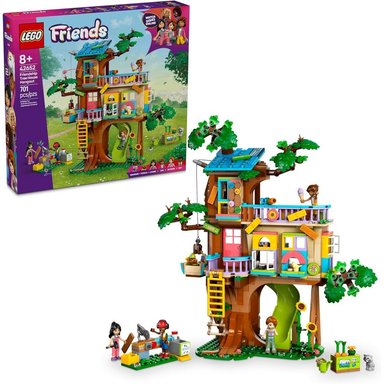 LEGO FRIENDS CASA DEL ÁRBOL DE LA AMISTAD, INCLUYE 4 MINIMUÑECAS Y 2 ANIMALES