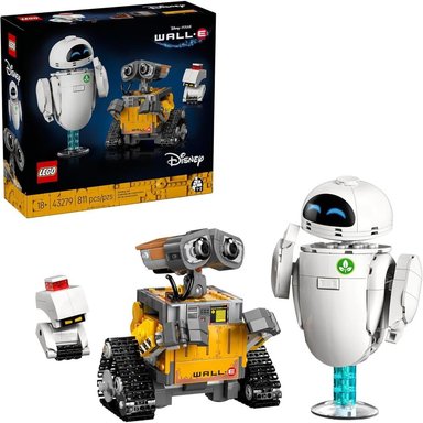 LEGO DISNEY Y PIXAR WALL-E Y EVE, SET DE CONSTRUCCIÓN PARA ADULTOS