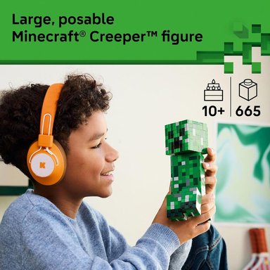 LEGO MINECRAFT CREEPER, CONSTRUCCIÓN Y MINIFIGURA PARA GAMERS - 2