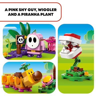 LEGO SUPER MARIO SODA JUNGLE MAKER, SET DE JUEGO CON SHY GUY Y WIGGLER - 4
