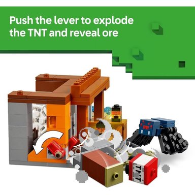 LEGO MINECRAFT EXPEDICIÓN A LA MINA DEL ARMADILLO, INCLUYE FIGURAS - 4