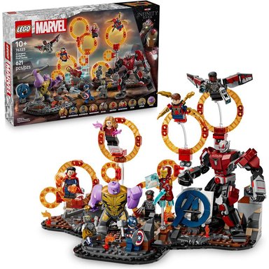 LEGO MARVEL AVENGERS ENDGAME BATALLA FINAL, INCLUYE 10 FIGURAS