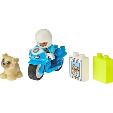 LEGO DUPLO TOWN MOTOCICLETA DE RESCATE DE POLICÍA JUGUETE EDUCATIVO PARA NIÑOS - 4