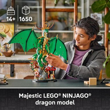 LEGO NINJAGO EL DRAGÓN GUARDIÁN, SET LEGENDS MONSTRUOSITY CON MINIFIGURA WU - 2