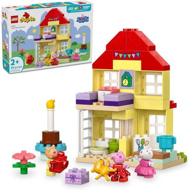 LEGO DUPLO CASA DE CUMPLEAÑOS DE PEPPA PIG CON 3 FIGURAS DE ANIMALES - 1