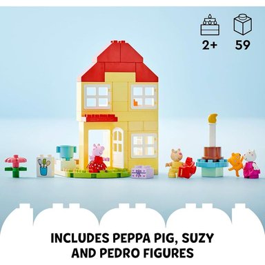 LEGO DUPLO CASA DE CUMPLEAÑOS DE PEPPA PIG CON 3 FIGURAS DE ANIMALES - 4
