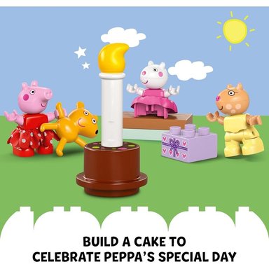 LEGO DUPLO CASA DE CUMPLEAÑOS DE PEPPA PIG CON 3 FIGURAS DE ANIMALES - 5