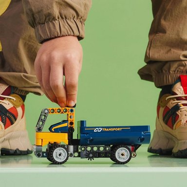 LEGO TECHNIC CAMIÓN VOLQUETE 2 EN 1 QUE SE TRANSFORMA EN EXCAVADORA JUGUETE - 4