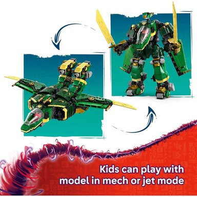 LEGO NINJAGO MECH DE LLOYD, CONSTRUCCIÓN TRANSFORMABLE CON MINIFIGURAS - 3