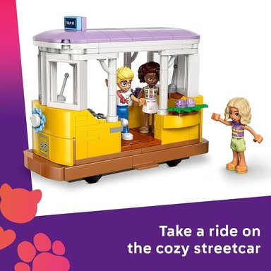 LEGO FRIENDS CAFETERÍA Y FLORISTERÍA, CONSTRUCCIÓN CON MINIMUÑECAS Y GATO - 3