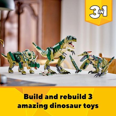 LEGO CREATOR 3 EN 1 T-REX, SET DE DINOSAURIOS CON 3 OPCIONES DE CONSTRUCCIÓN - 2