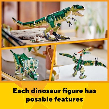 LEGO CREATOR 3 EN 1 T-REX, SET DE DINOSAURIOS CON 3 OPCIONES DE CONSTRUCCIÓN - 4