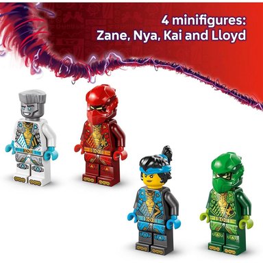 LEGO NINJAGO TEMPLO NINJA SPINJITZU, INCLUYE 4 MINIFIGURAS, JUEGO DE SIMULACIÓN - 6