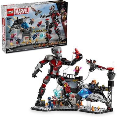 LEGO MARVEL CAPITÁN AMÉRICA CIVIL WAR, SET DE ACCIÓN CON 8 MINIFIGURAS Y ANT-MAN