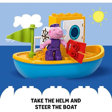 LEGO DUPLO PEPPA PIG PASEO EN BARCO, SET DE CONSTRUCCIÓN CON BLOQUES Y FIGURAS - 5