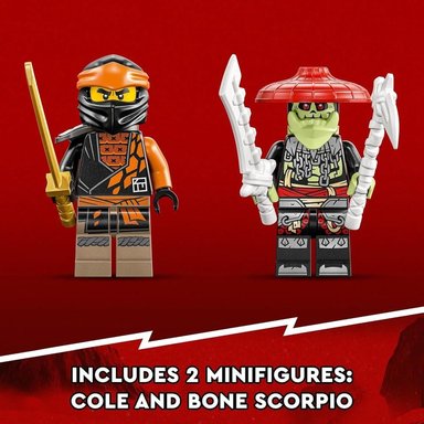 LEGO NINJAGO DRAGÓN DE TIERRA EVO DE COLE SET DE ACCIÓN CON FIGURAS DE BATALLA - 5