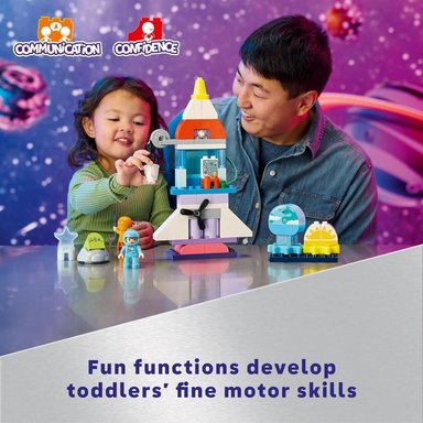LEGO DUPLO NAVE ESPACIAL DE AVENTURA 3 EN 1, JUGUETE EDUCATIVO PARA NIÑOS - 6
