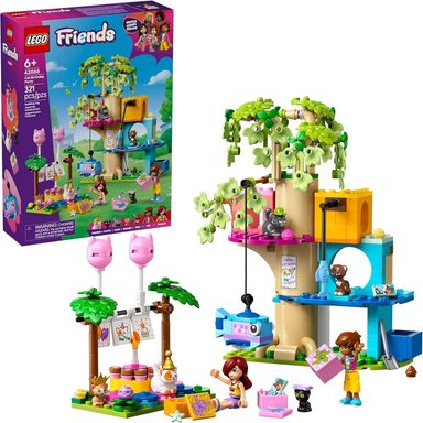 LEGO FRIENDS FIESTA DE GATOS Y CASA DEL ÁRBOL, CONSTRUCCIÓN CON MINIMUÑECAS - 1