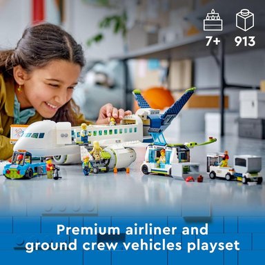 LEGO CITY AVIÓN DE PASAJEROS CON 9 MINIFIGURAS Y VEHÍCULOS DE JUGUETE - 2