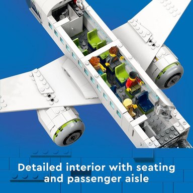 LEGO CITY AVIÓN DE PASAJEROS CON 9 MINIFIGURAS Y VEHÍCULOS DE JUGUETE - 3