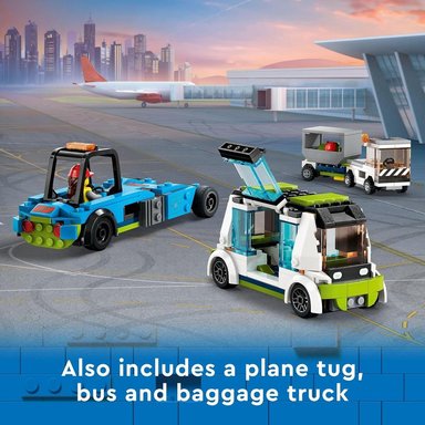 LEGO CITY AVIÓN DE PASAJEROS CON 9 MINIFIGURAS Y VEHÍCULOS DE JUGUETE - 5