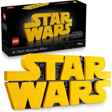 LEGO STAR WARS LOGOTIPO, BLOQUES COLECCIONABLES PARA ARMAR Y DECORAR - 1