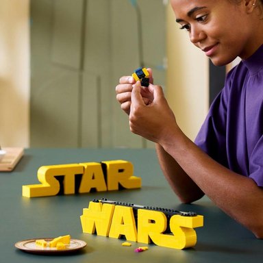 LEGO STAR WARS LOGOTIPO, BLOQUES COLECCIONABLES PARA ARMAR Y DECORAR - 3