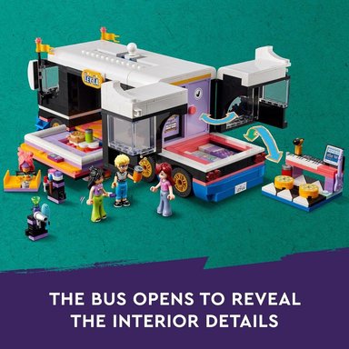 LEGO FRIENDS AUTOBÚS MUSICAL DE GIRA POP CON 4 MINIMUÑECAS - 4
