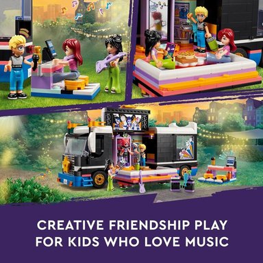LEGO FRIENDS AUTOBÚS MUSICAL DE GIRA POP CON 4 MINIMUÑECAS - 5