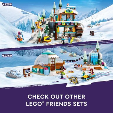 LEGO FRIENDS PISTA DE ESQUÍ Y CAFETERÍA DE VACACIONES CON 3 MUÑECAS - 6