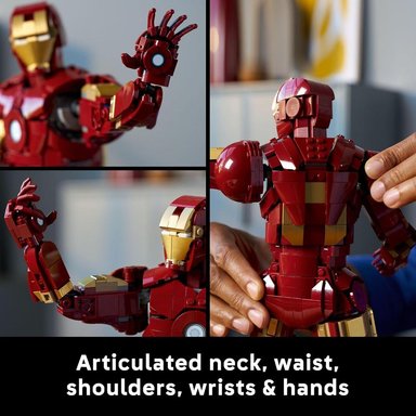 LEGO MARVEL IRON MAN MARK 3, SET ARTICULADO PARA ADULTOS COLECCIONISTAS - 4