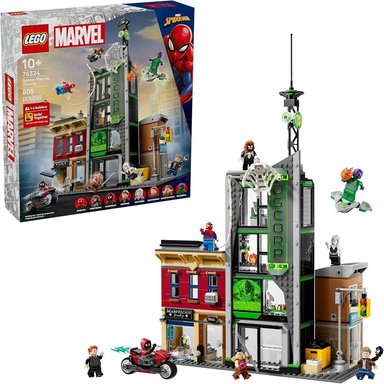 LEGO MARVEL SPIDER-MAN VS OSCORP, SET DE 8 MINIFIGURAS Y CONSTRUCCIÓN