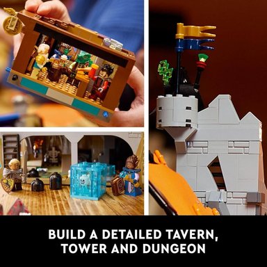 LEGO IDEAS CALABOZOS Y DRAGONES, CUENTO DEL DRAGÓN ROJO, SET PARA ADULTOS - 3